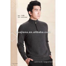 man's Cashmere sweater pullover with zipper